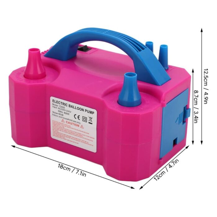 Gonfiatore Palloncini Elettrico 600W | Pompa Potente Doppio Ugello per Eventi e Feste - immagine 4