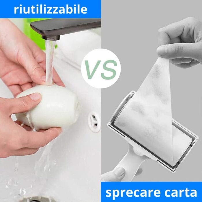 Rullo Antipolvere Leva Pelucchi | Rimuove Peli Animali e Polveri, Extra Appiccicoso - immagine 5