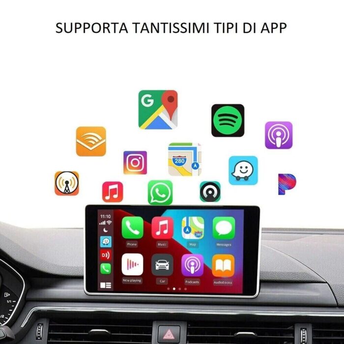 Adattatore CarPlay Wireless 4.0 | Trasforma CarPlay Cablato in Wireless per iPhone e Android Auto - immagine 7