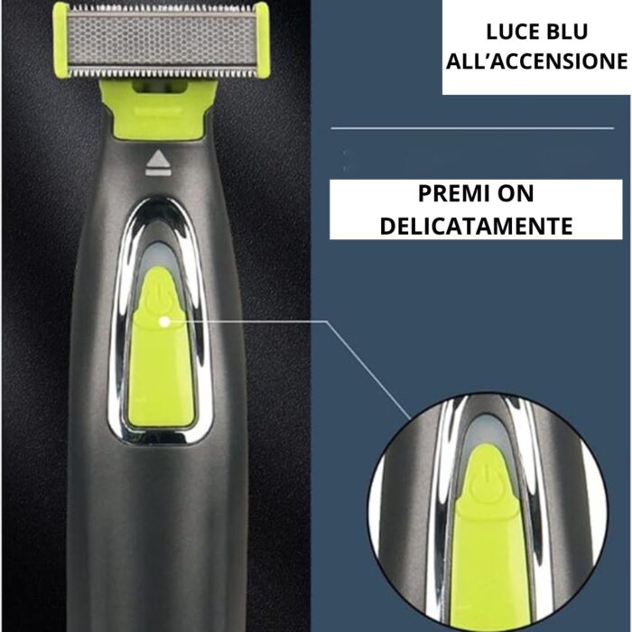 Rasoio Professionale con Doppia Lama Ultrasottile | Regolabarba  USB + 3 Pettini Inclusi - immagine 7