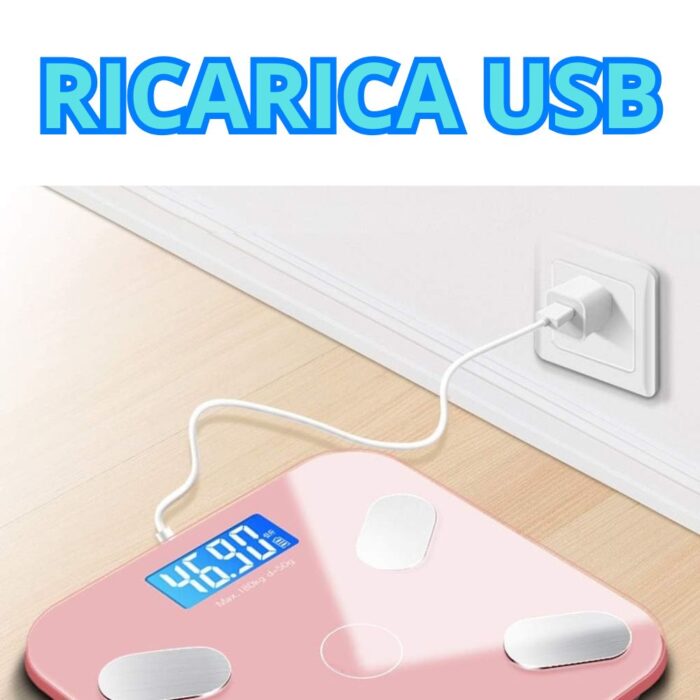 Bilancia Smart Digitale 180Kg Bluetooth | Grasso Corporeo e Composizione - immagine 7