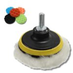Ricambi Lucidatrice 6 Pezzi Diametro 8cm con Adattatore | Colori Assortiti