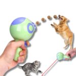 Lancia Croccantini per Cani e Gatti | Pistola con Raggio Infrarossi e Interazione Gioco