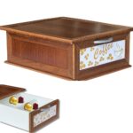 Porta Capsule e Cialde da Caffè in Legno | Cassetto Organizzatore